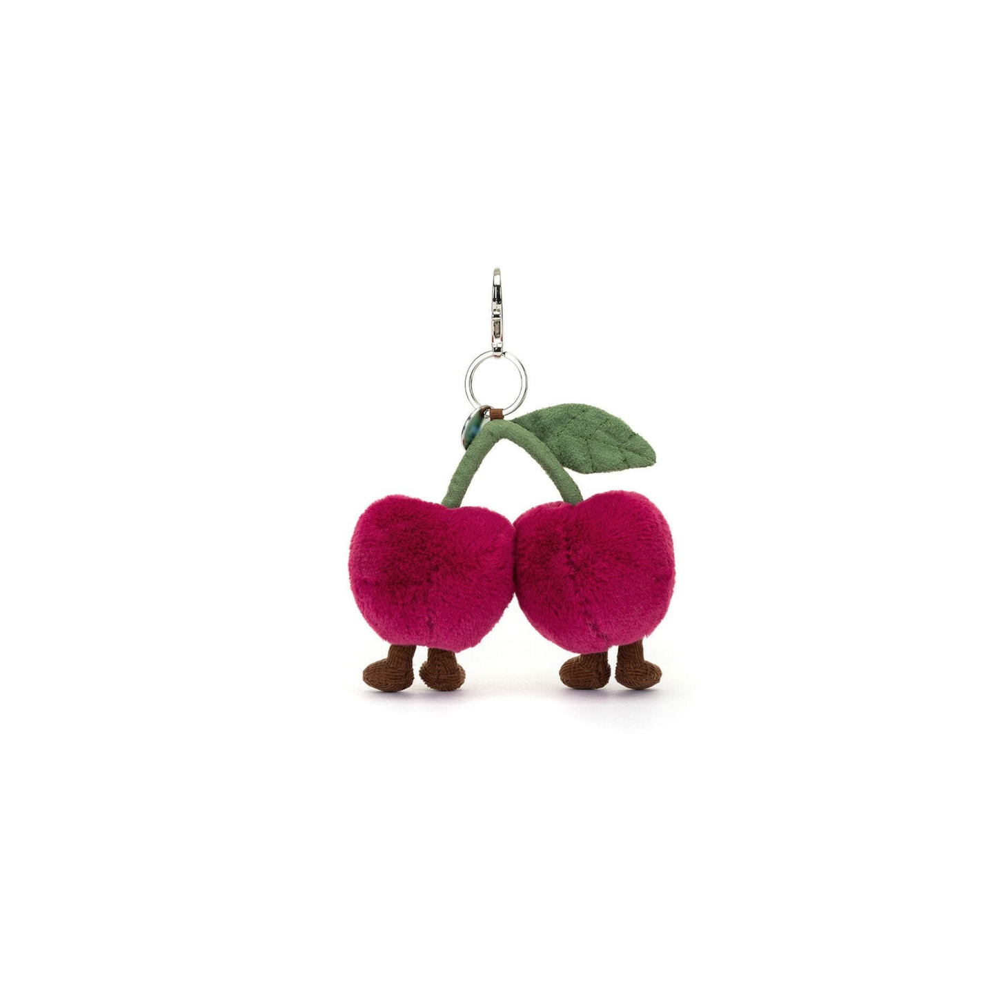 Heart Cherry Bag Charm