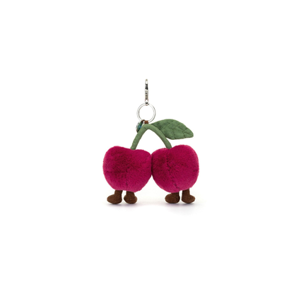 Heart Cherry Bag Charm