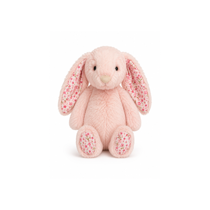 Peach Floral Bunny