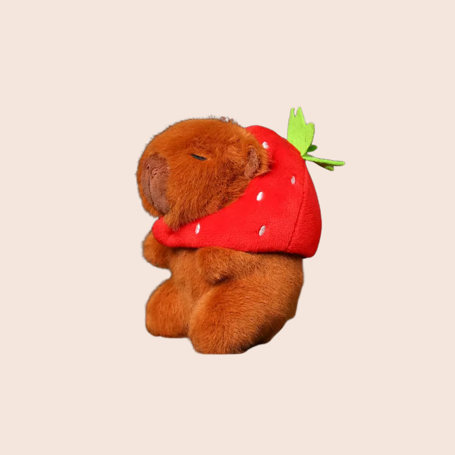 Strawberry Capybara Keyring